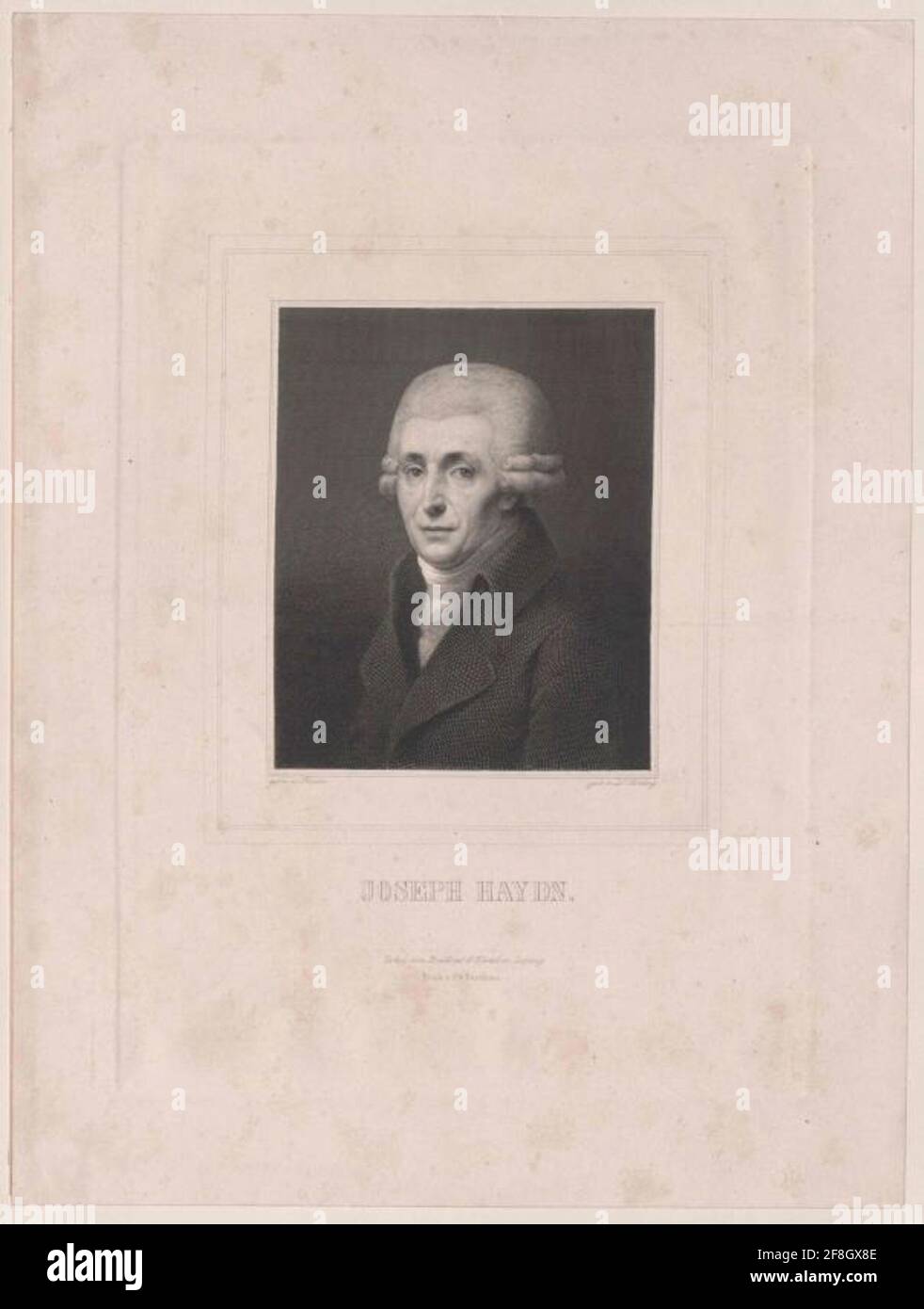 Haydn, Josef Stecher: Sichling, Lazarus Gottliebsprinter: Brockhaus, Friedrich Arnoldverlag: Breitkopf und Härtel Datierung: 1827 / 1863Prozessor: Leipzig Stockfoto