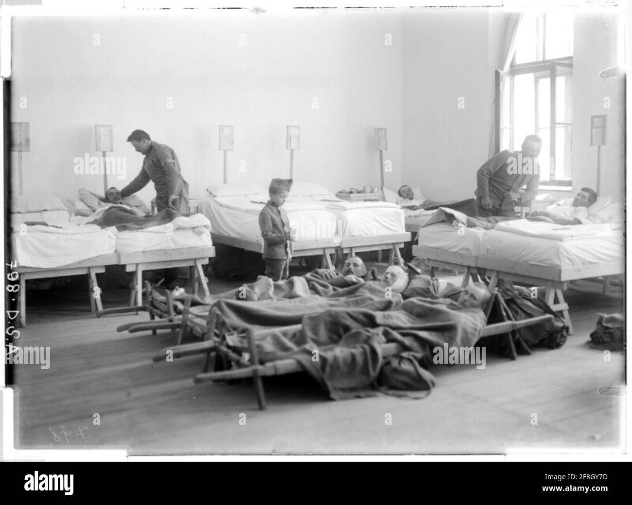 Division Hospital 19 auf der Station der Invaliden von Jezierna; Ostgalizien; Fotograf: Deutsche Südarmee. Stockfoto