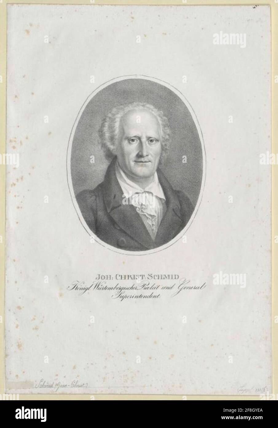 Schmid, Johann Christoph. Stockfoto
