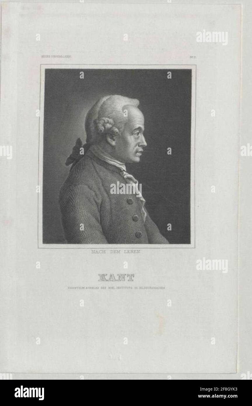 Kant, Immanuel Verlag: Bibliographic Institute Dating: 1826/1900 Stockfoto