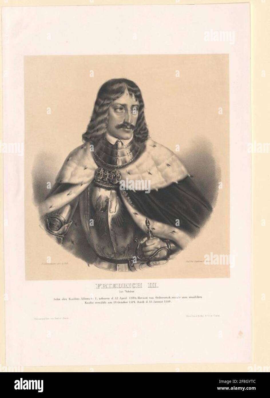 Frederick III Der schöne, deutsche König. Stockfoto