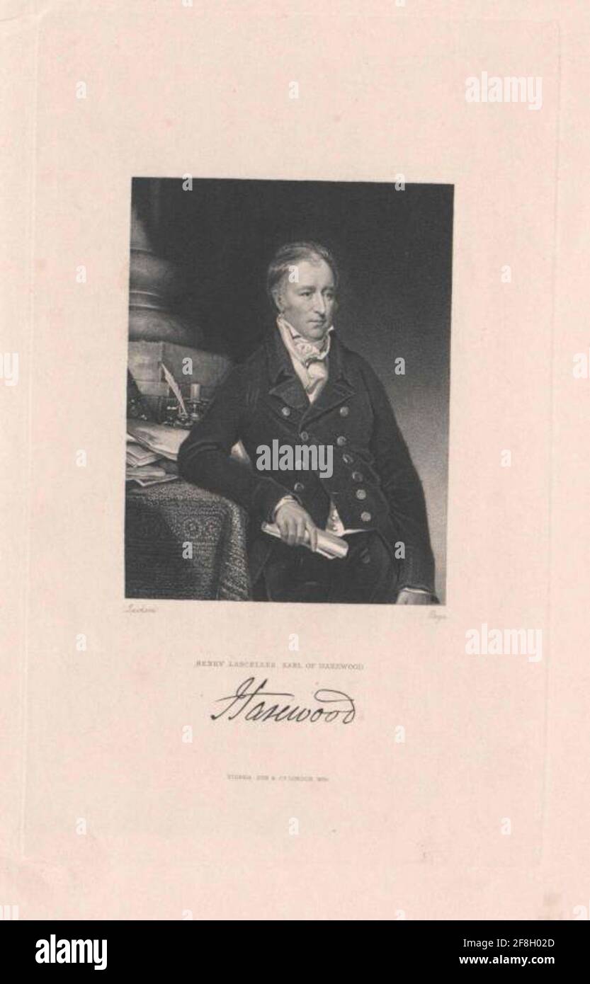 Lascelles, Henry Earl of Harewood . Stockfoto