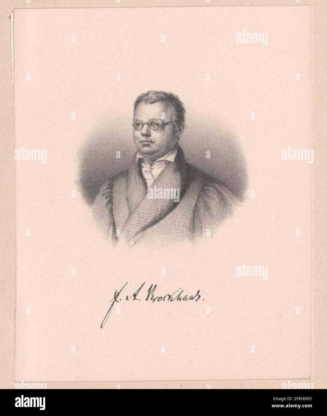 Brockhaus, Friedrich Arnold. Stockfoto