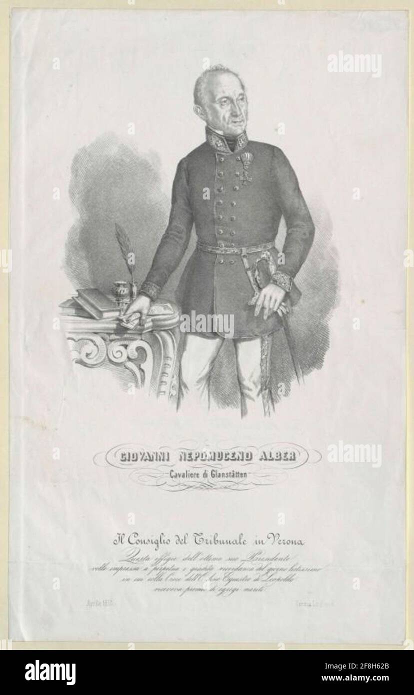 Alber Glans, Johann Nepomuk Knight. Stockfoto