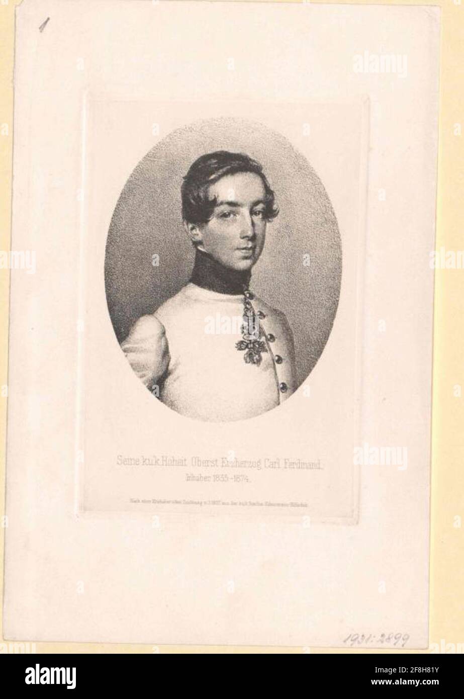 Karl Ferdinand, Erzherzog von Österreich. Stockfoto