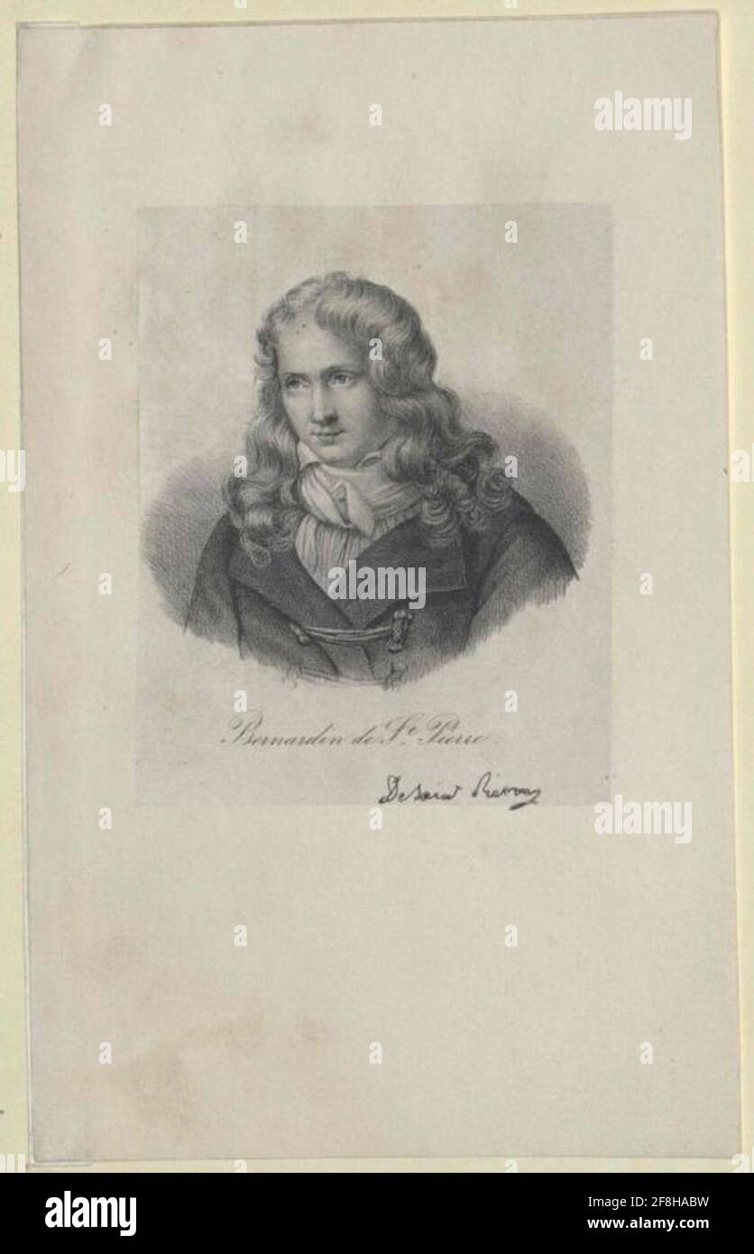 Saint-Pierre, Jacques Henri Bernardin de. Stockfoto