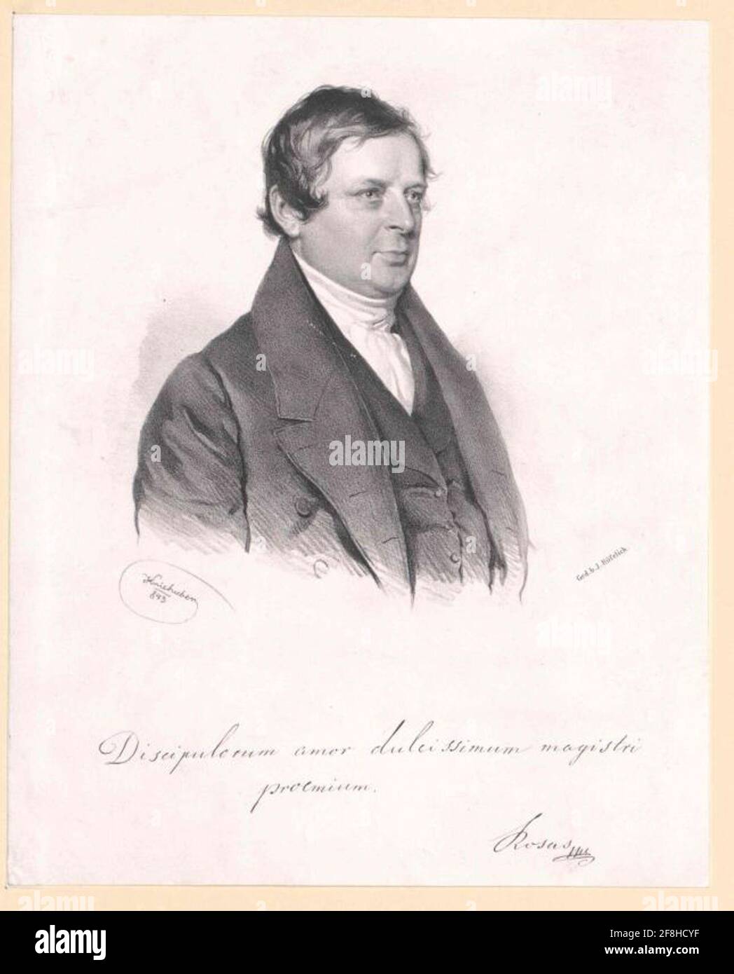 Rosas, Anton von. Stockfoto