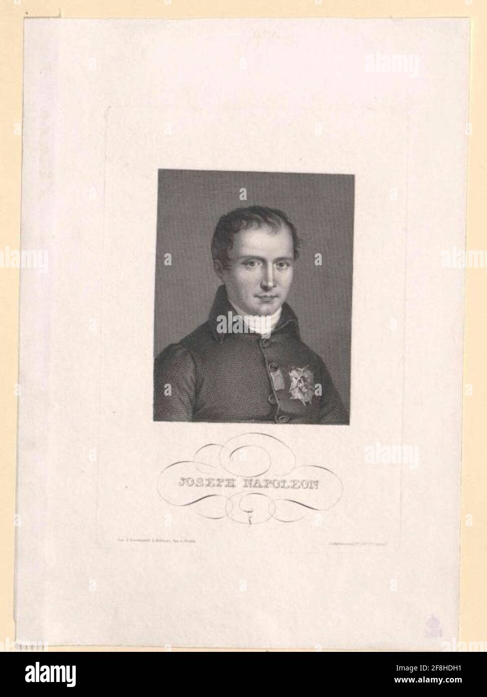 Josef, König von Spanien Verlag: Bibliographic Institute Dating: 1831/1840 Verlag: Hildburghausen Stockfoto