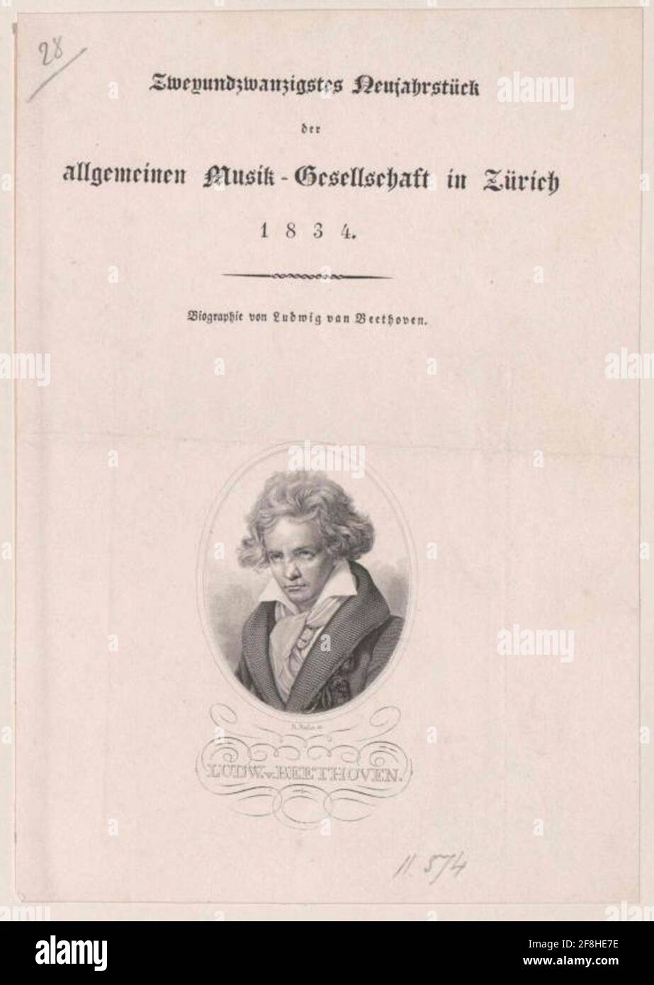 Beethoven, Ludwig aus. Stockfoto