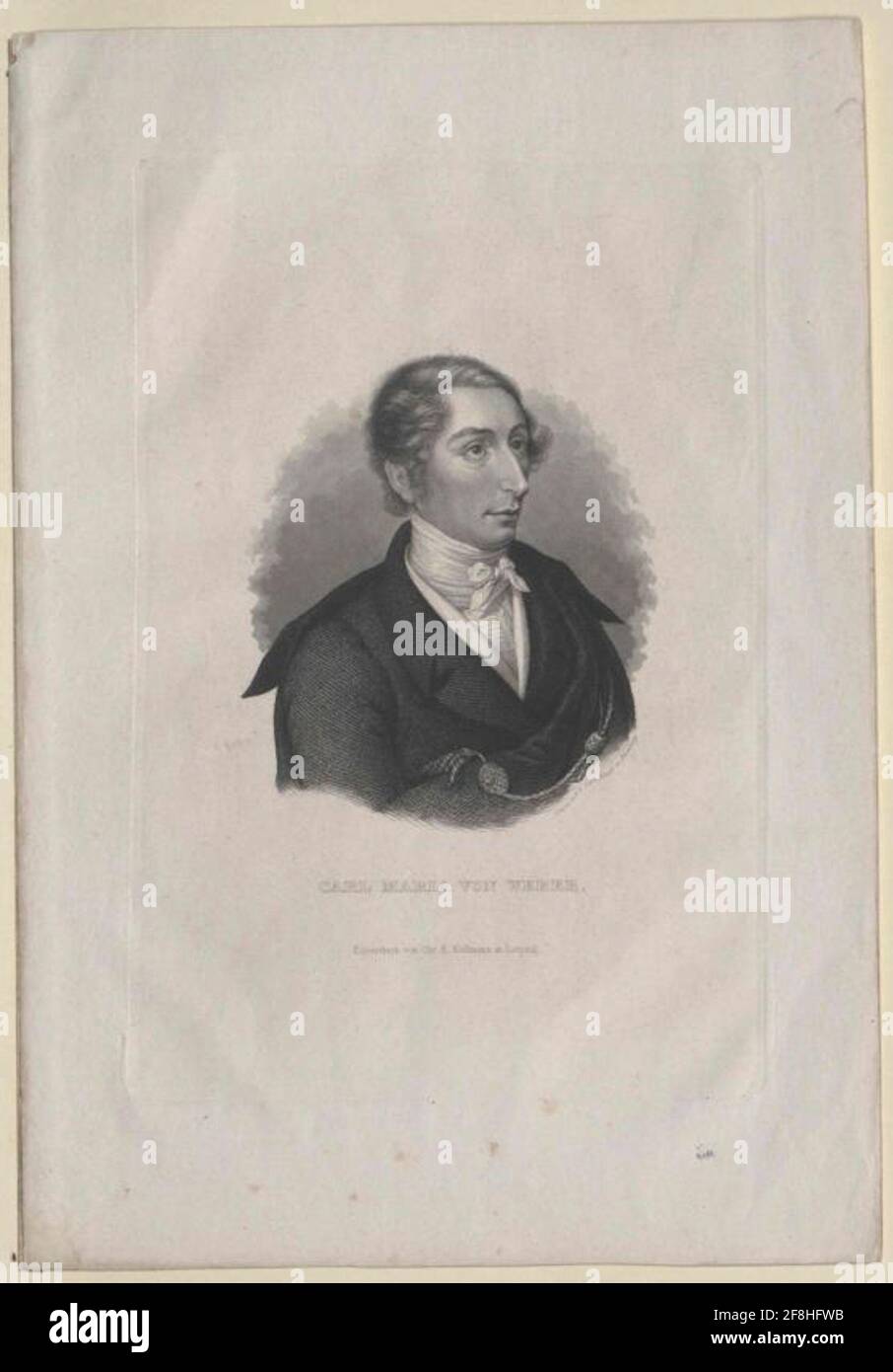 Weber, Karl Maria von Stecher: Mayer, Carlverleger: Kollmann, Christian Ernstdatung: 1821 / 1868Factable Herkunftsland: Nürnberg Beilage: Leipzig Stockfoto