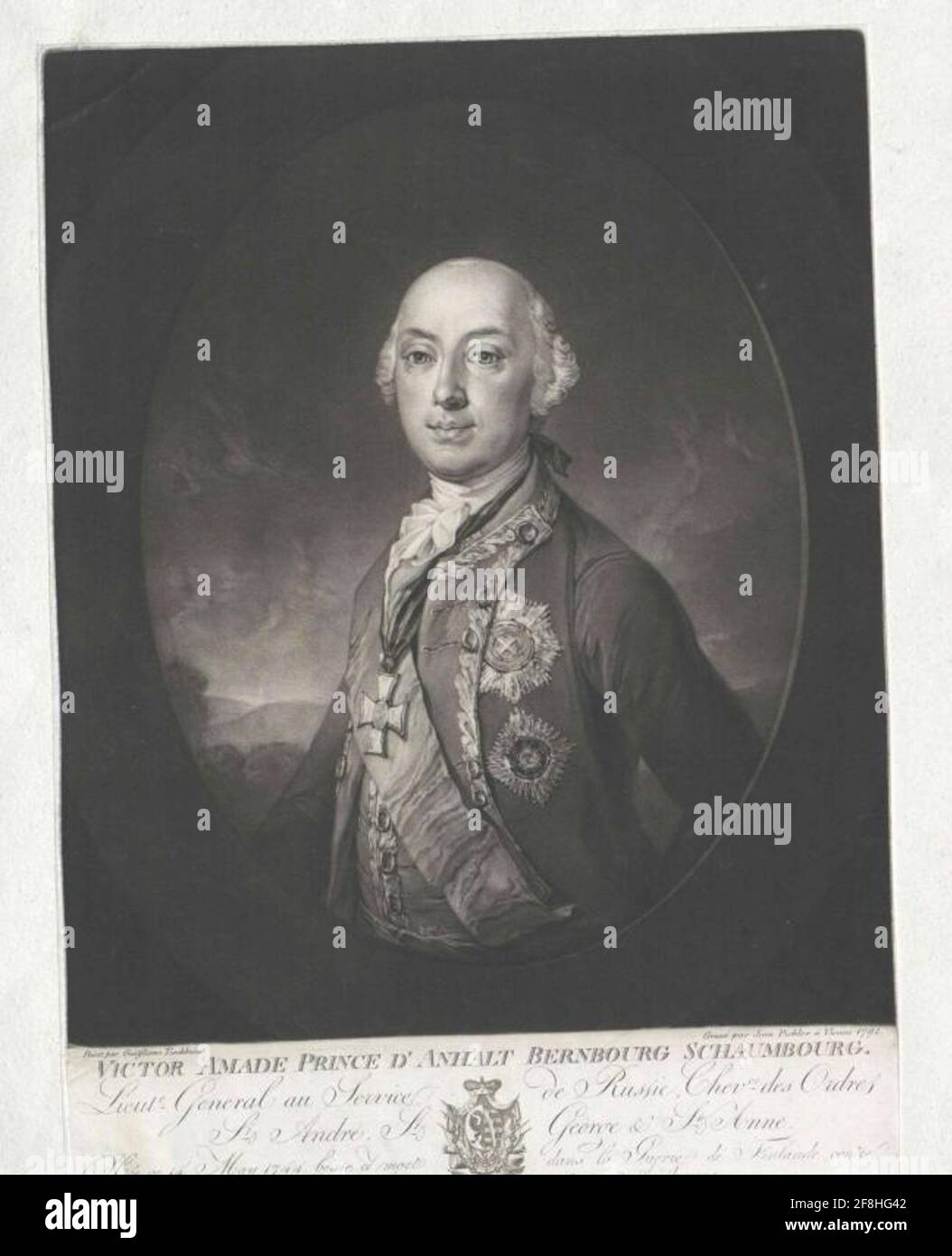 Anhalt-Bernburg-Schaumburg-Hoym, Viktor Amadeus Prinz. Stockfoto