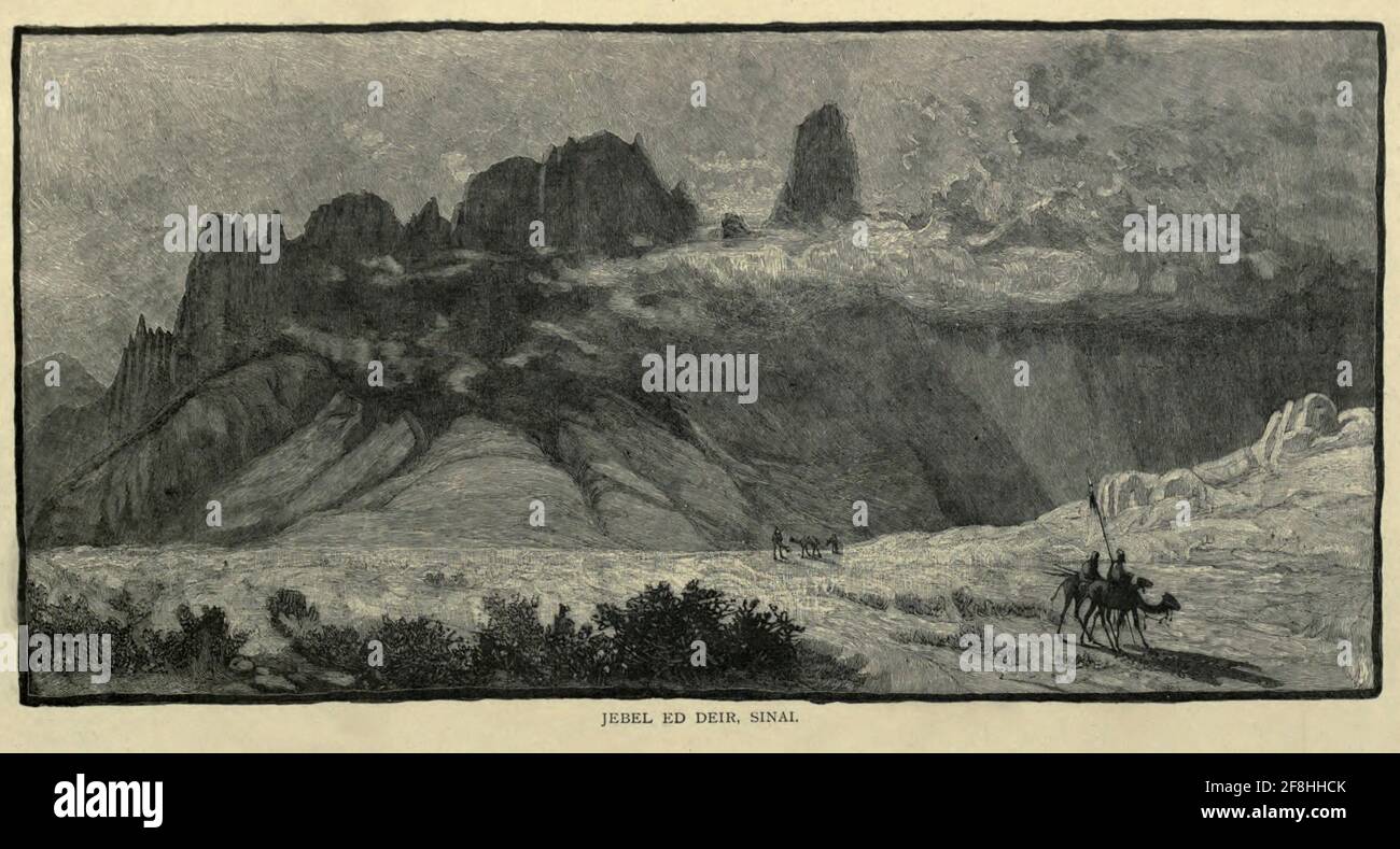 Holzstich von 'Picturesque Palestine, Sinai and Egypt' von Wilson, Charles William, Sir, 1836-1905; Lane-Poole, Stanley, 1854-1931 Band 4. Veröffentlicht 1884 von J. S. Virtue and Co, London Stockfoto