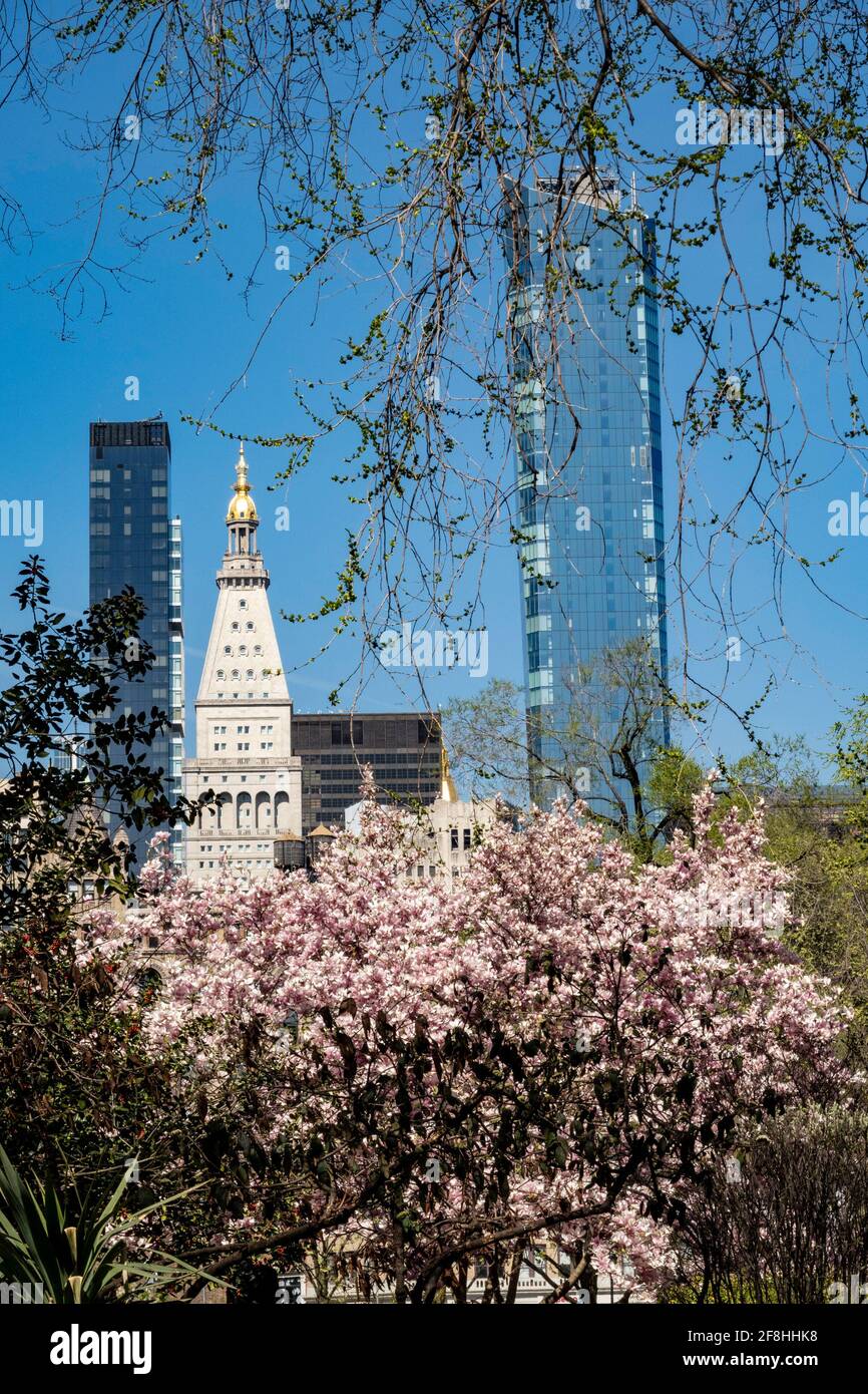 Frühling im Union Square Park, New York, USA Stockfoto