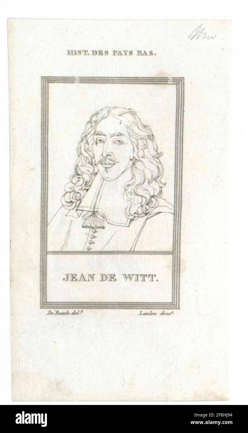 Witt, Johan De. Stockfoto