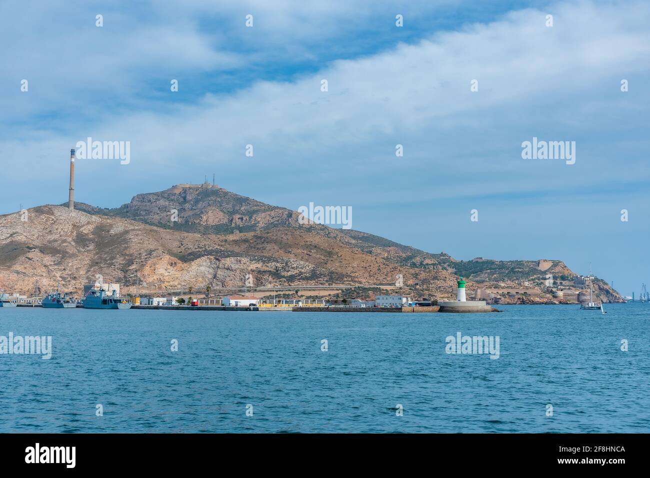 Schloss von San Julian auf einem Hügel bei Cartagena, Spanien Stockfoto