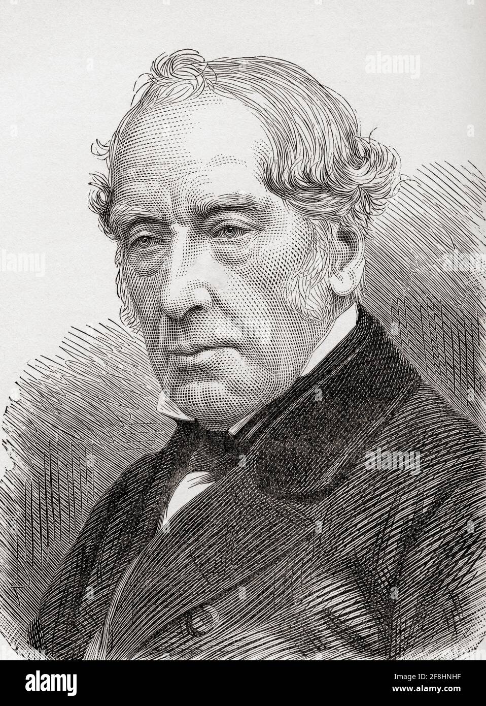 Sir William Fairbairn, 1. Baronet von Ardwick, 1789 – 1874. Schottischer Bauingenieur, Statiker und Schiffbauer. Von Great Engineers, veröffentlicht um 1890 Stockfoto