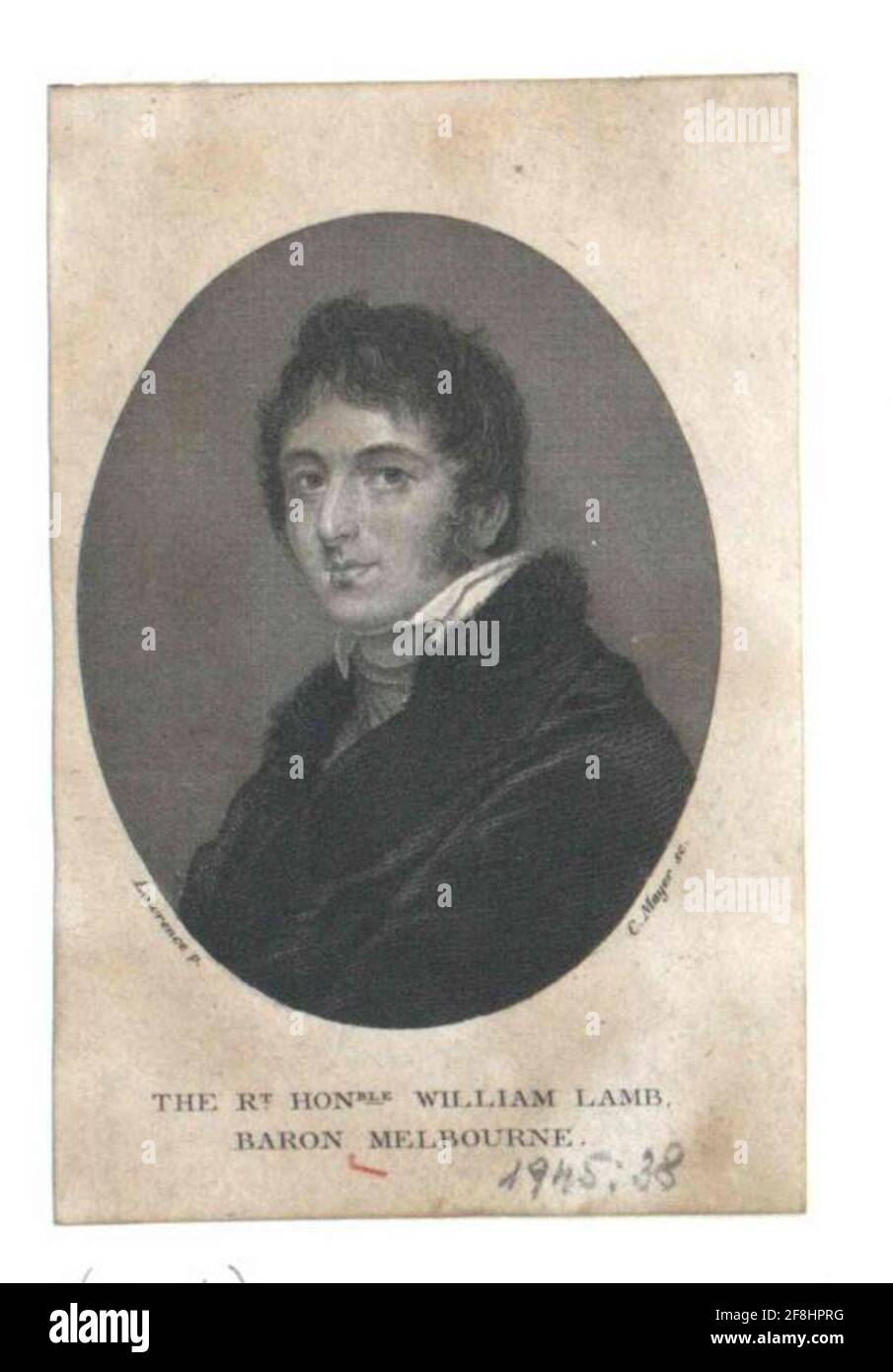 Lamb, William Viscount Melbourne . Stockfoto