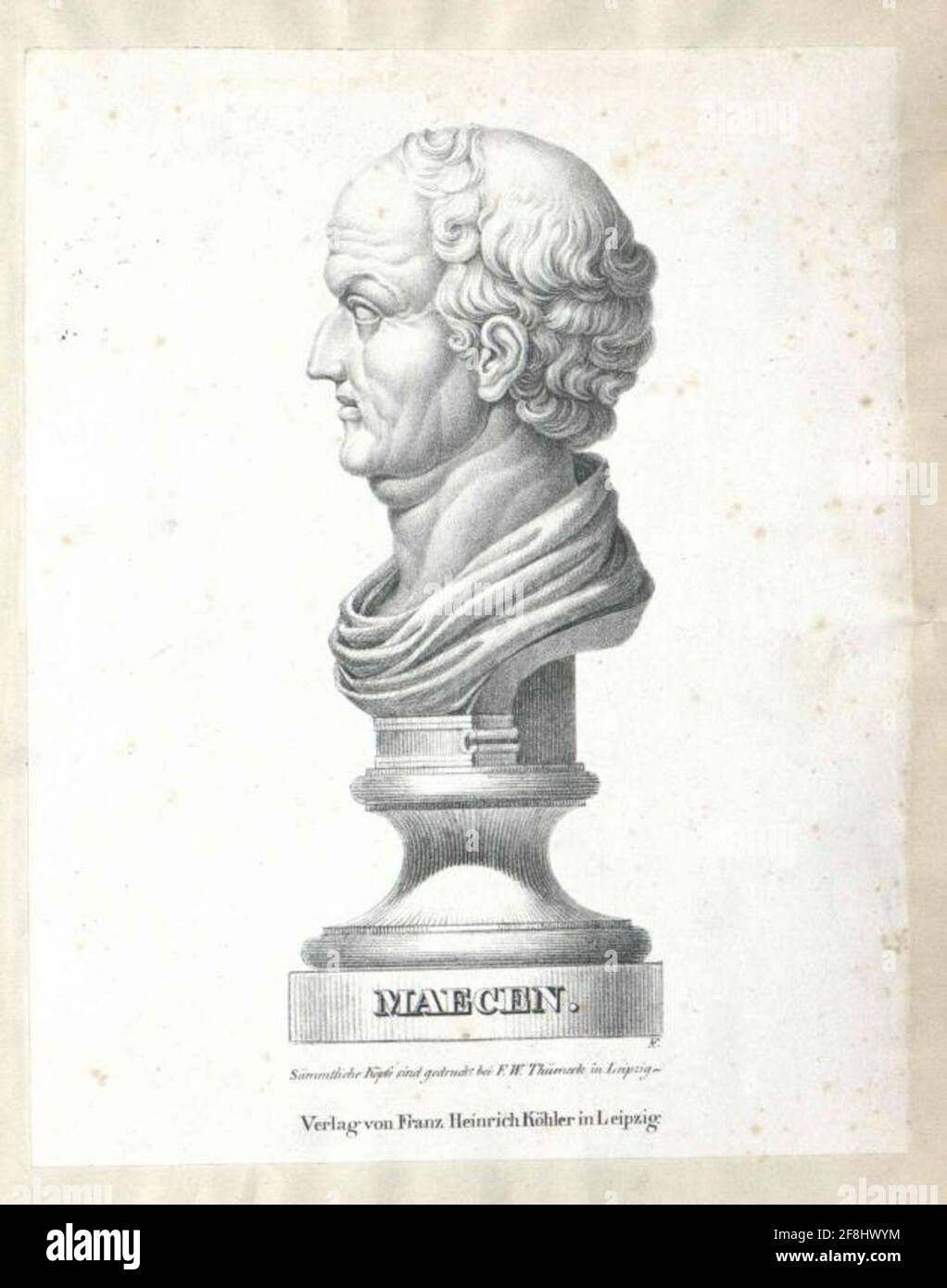 Maecenas, Gaius Cilnius. Stockfoto