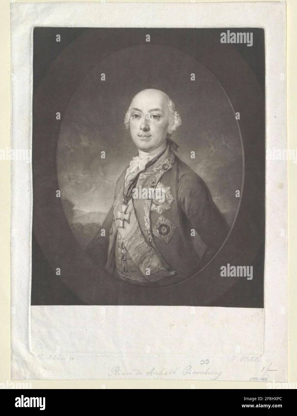 Anhalt-Bernburg-Schaumburg-Hoym, Viktor Amadeus Prinz. Stockfoto