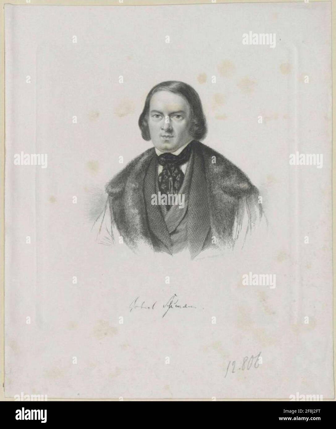 Schumann, Robert. Stockfoto