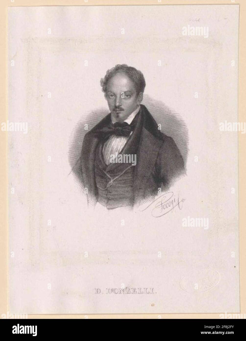 Donzelli, Domenico. Stockfoto