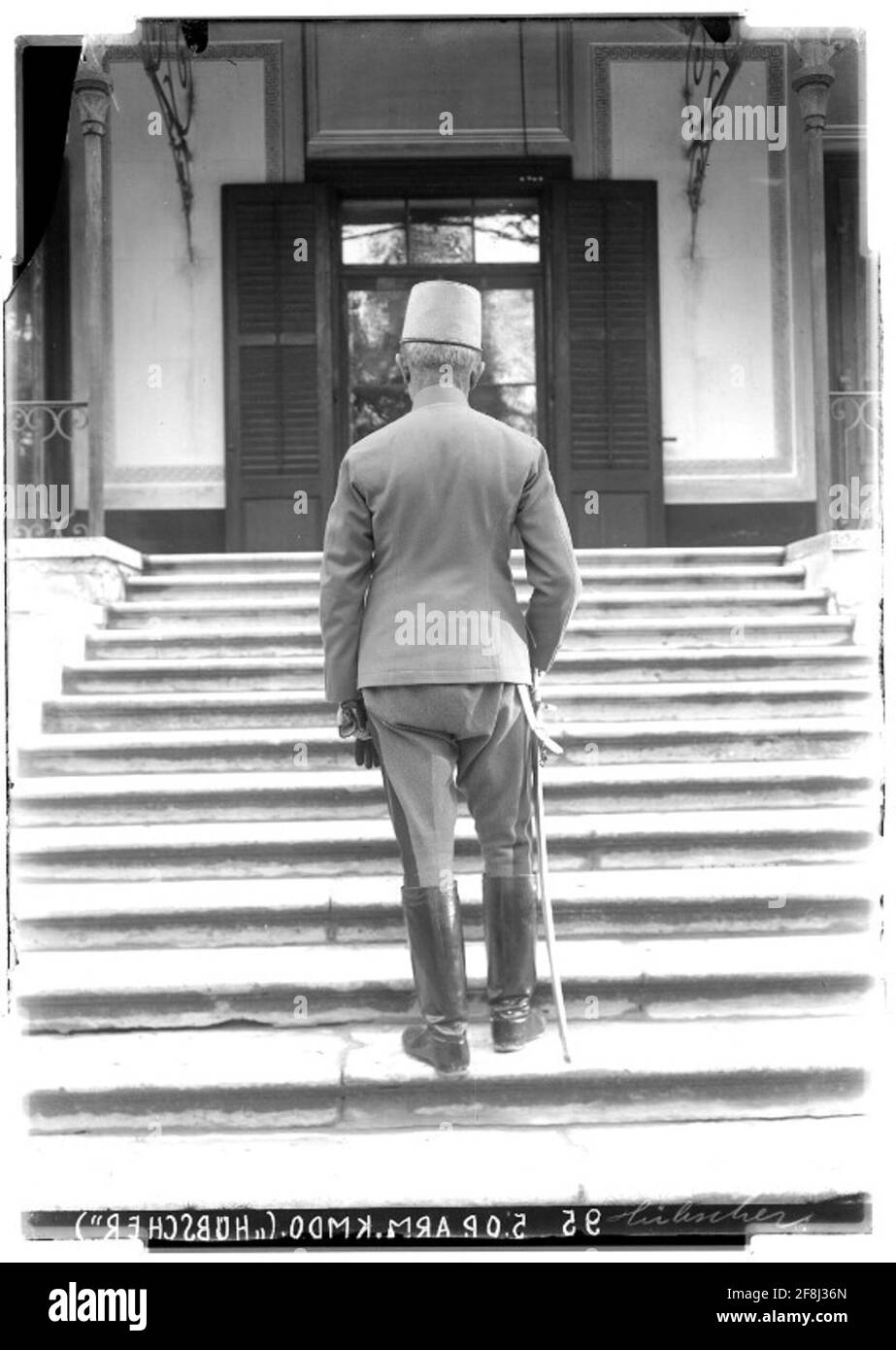 Offiziere seine Exzellenz Borövic, Kommandant, Adelsberg, Postojna, Isonzo Front, Das heutige Slowenien. Fotograf: Hübscher (5. Armée). Stockfoto