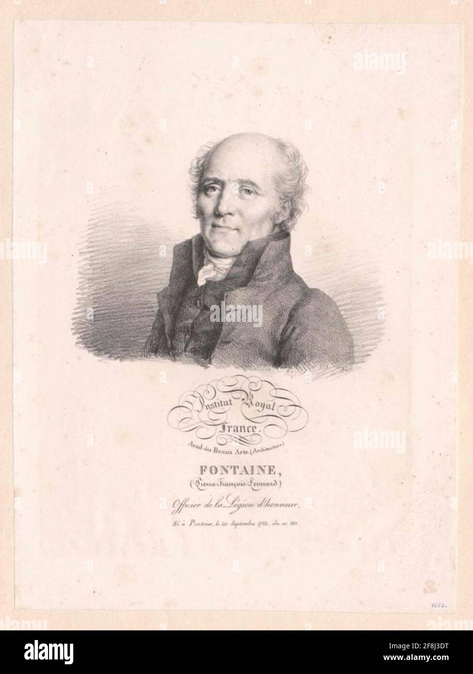 Fontaine, Pierre Francois. Stockfoto