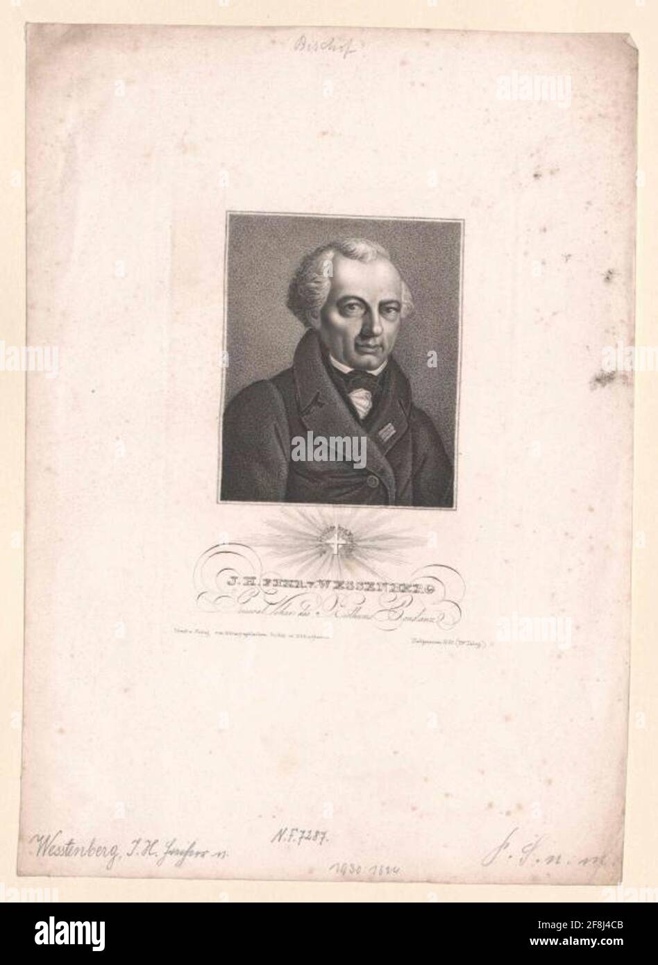 Wenberg, Ignaz Heinrich Freiherr von Verlag: Bibliographisches Institut: Hildburghausen Stockfoto