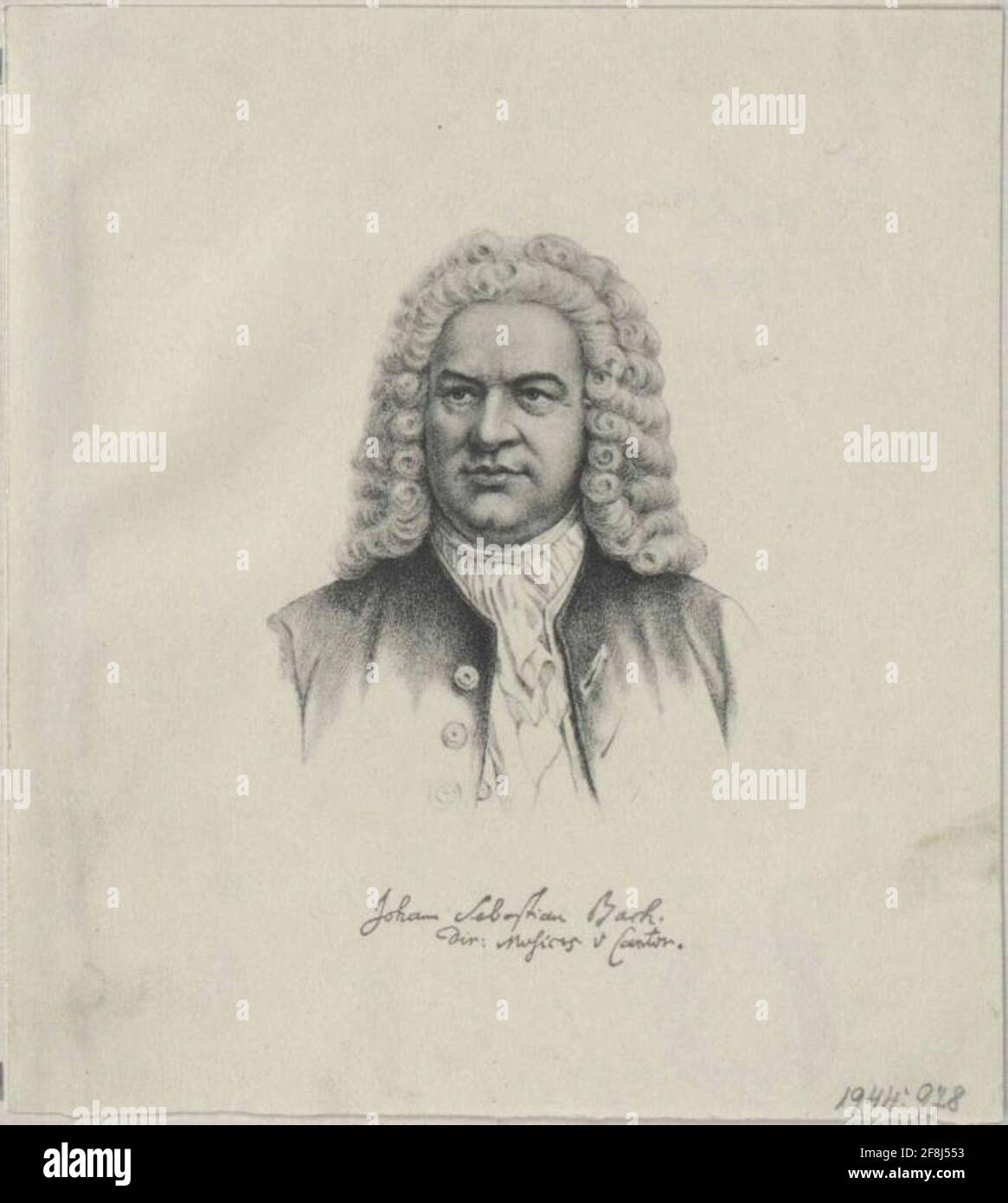 Bach, Johann Sebastian. Stockfoto