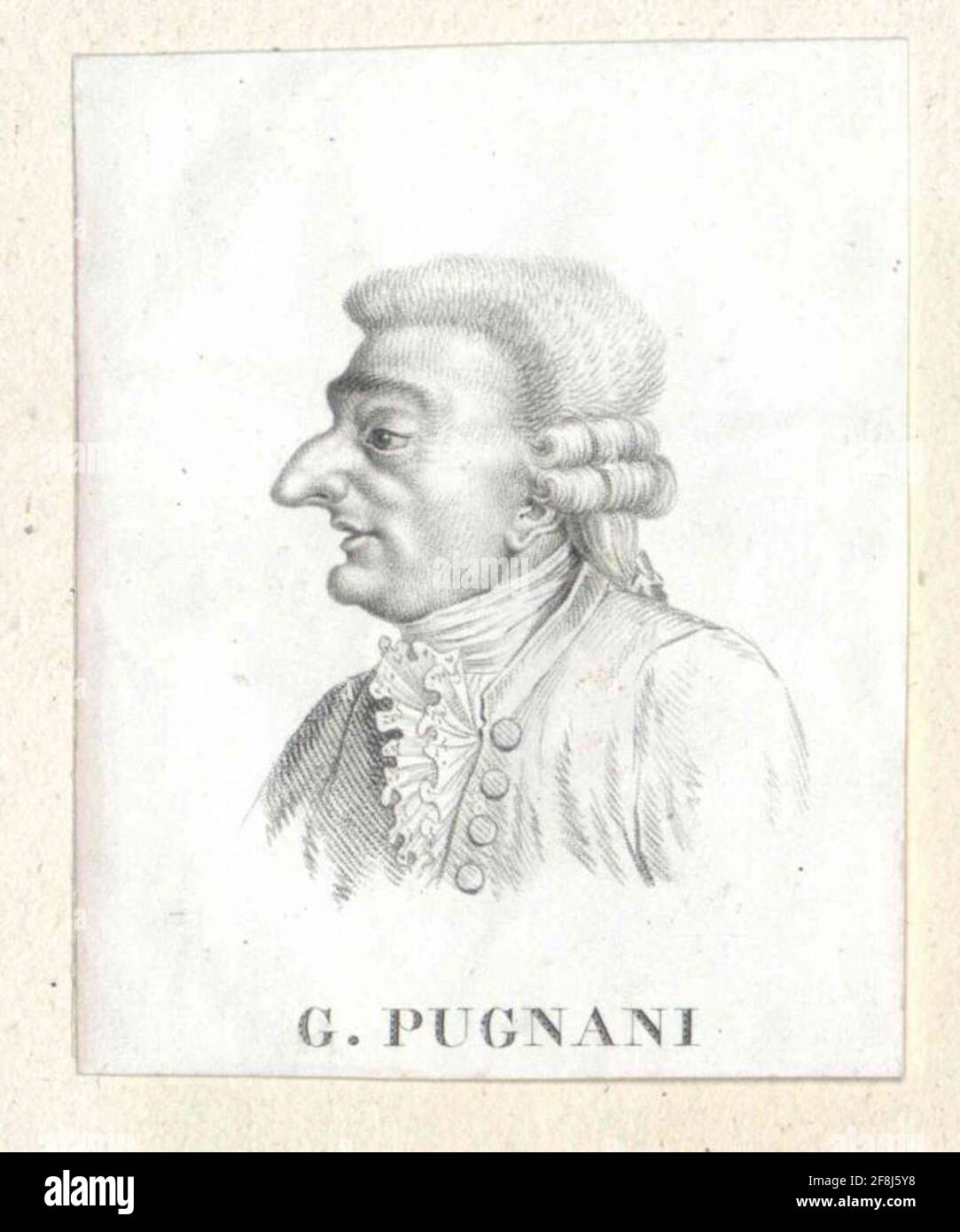 Pugnans, Gaetano. Stockfoto