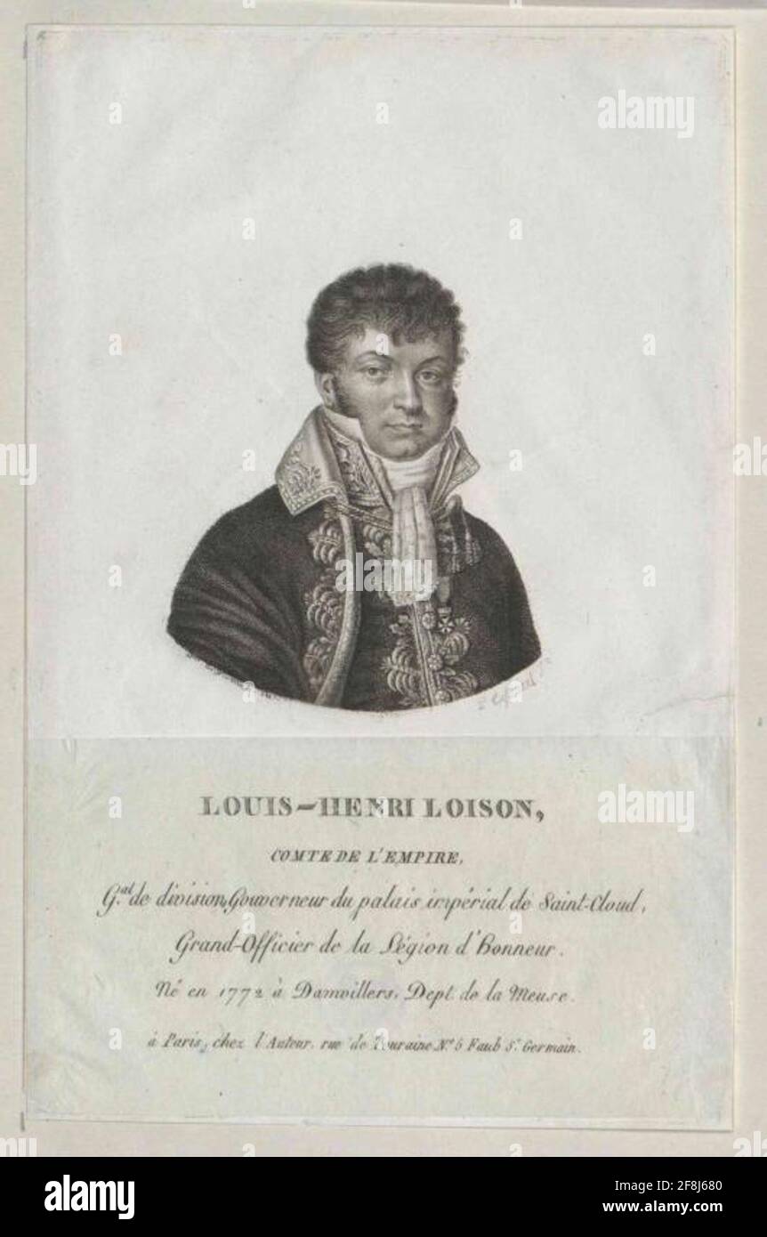 Loison, Louis Henri Graf. Stockfoto