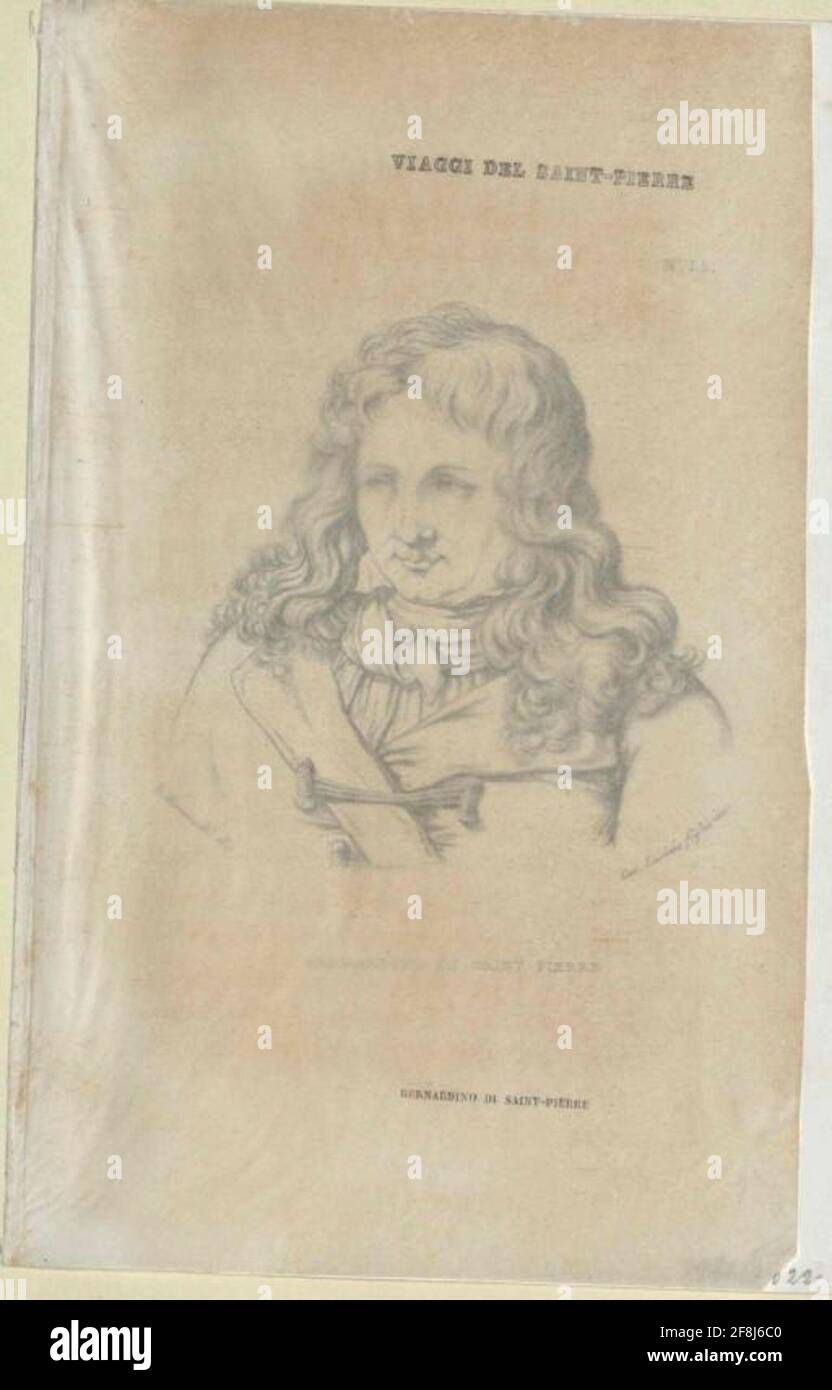 Saint-Pierre, Jacques Henri Bernardin de. Stockfoto