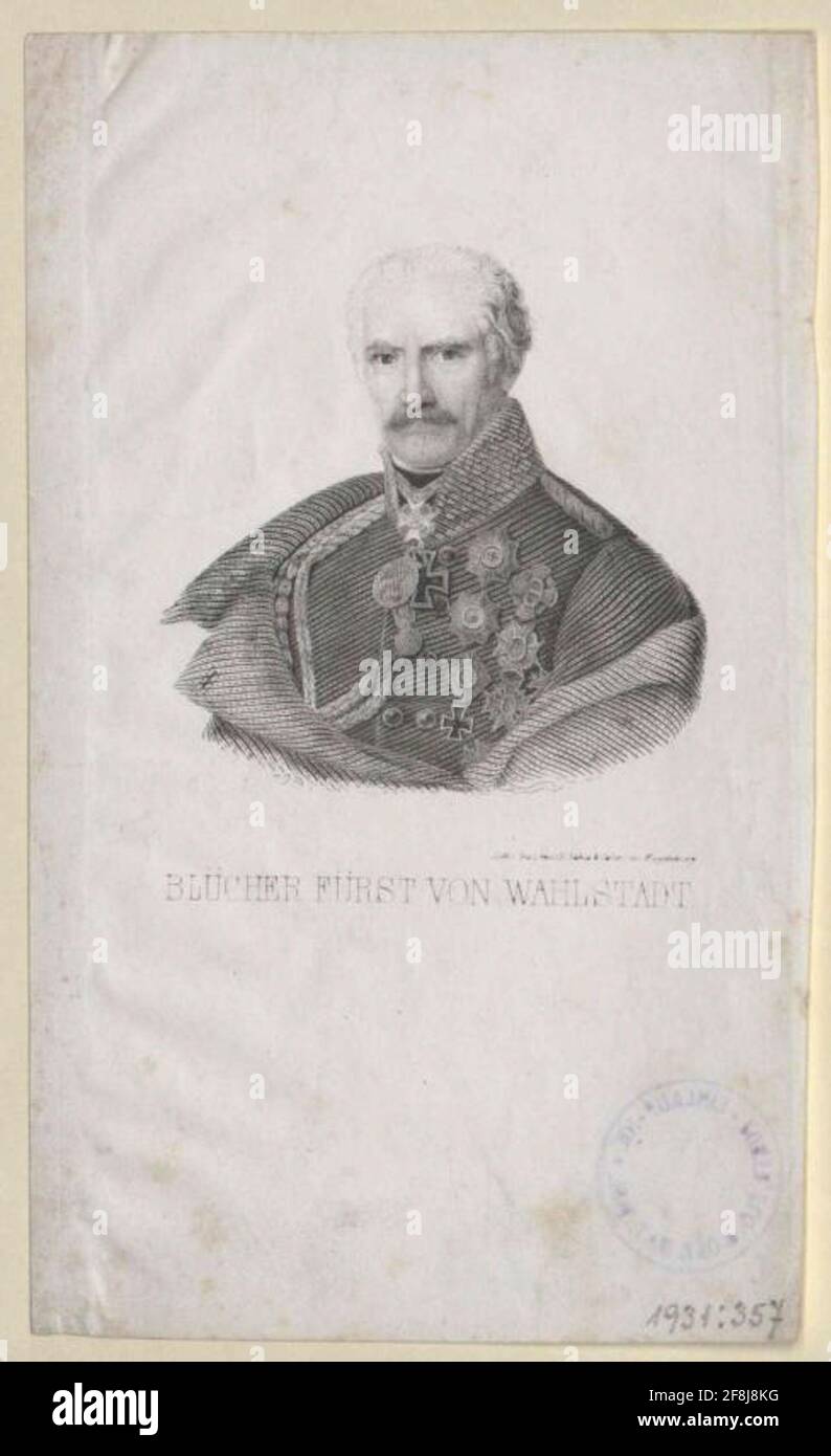 Blücher, Gebhard Lecture Law Unknown Art Print: B. Kehse & Son Printer: Magdeburg Stockfoto