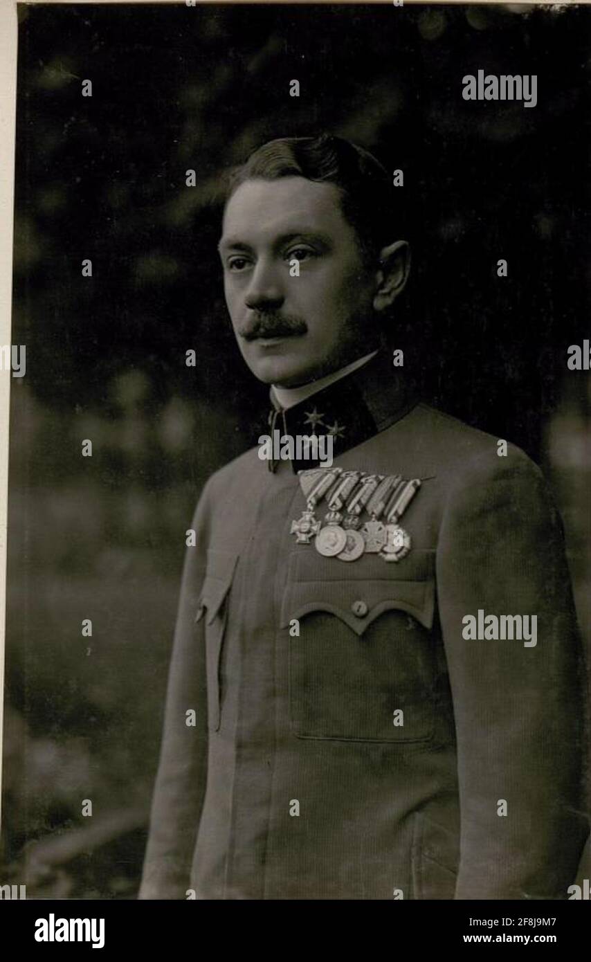 Hauptmann Julius Kascha. Stockfoto