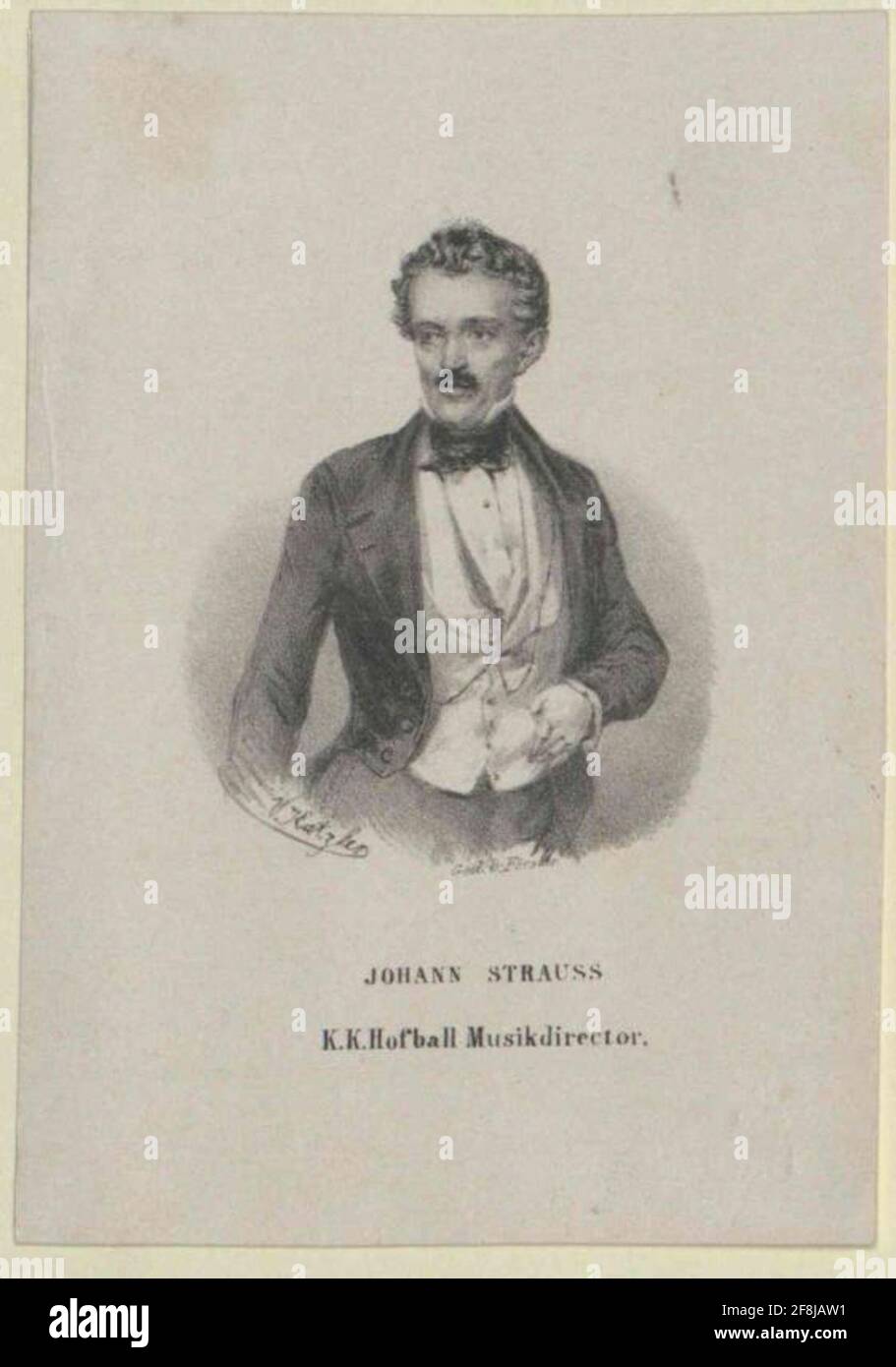 Strauss, Johann. Stockfoto