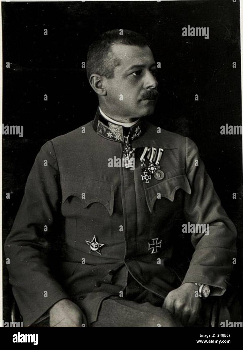 Oberst Karl Günste, Genschief d. XX. Korps. . Stockfoto
