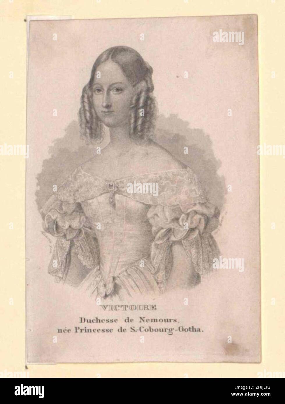 Viktoria, Prinzessin von Sachsen-Coburg-Gotha. Stockfoto