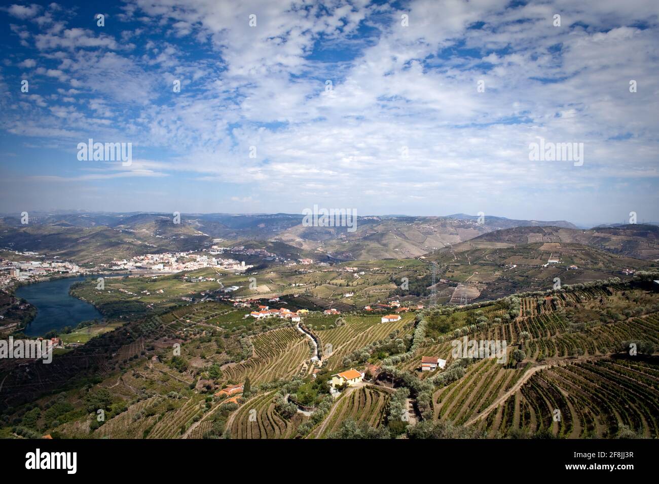 Panorama schöner Blick auf das Dourotal in Portugal Stockfoto