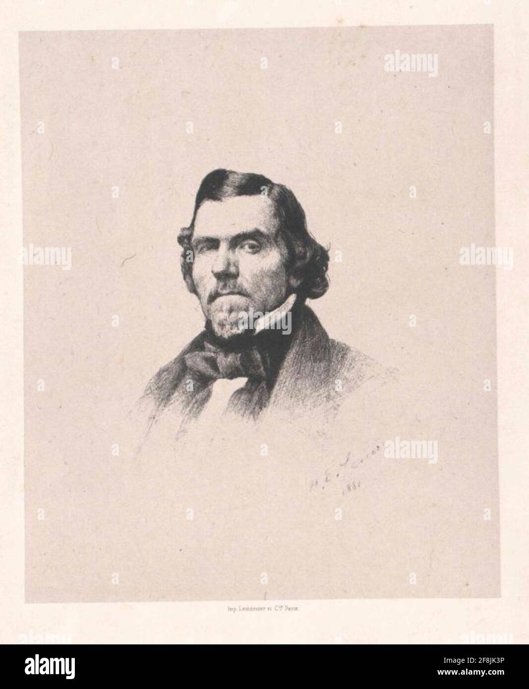Delacroix, Eugene. Stockfoto