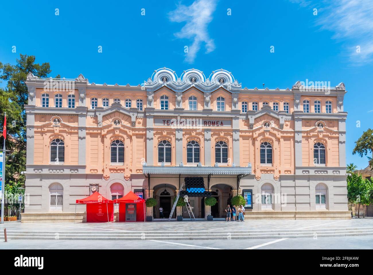 MURCIA, SPANIEN, 19. JUNI 2019:Teatro de Romea in der spanischen Stadt Murcia, Spanien Stockfoto