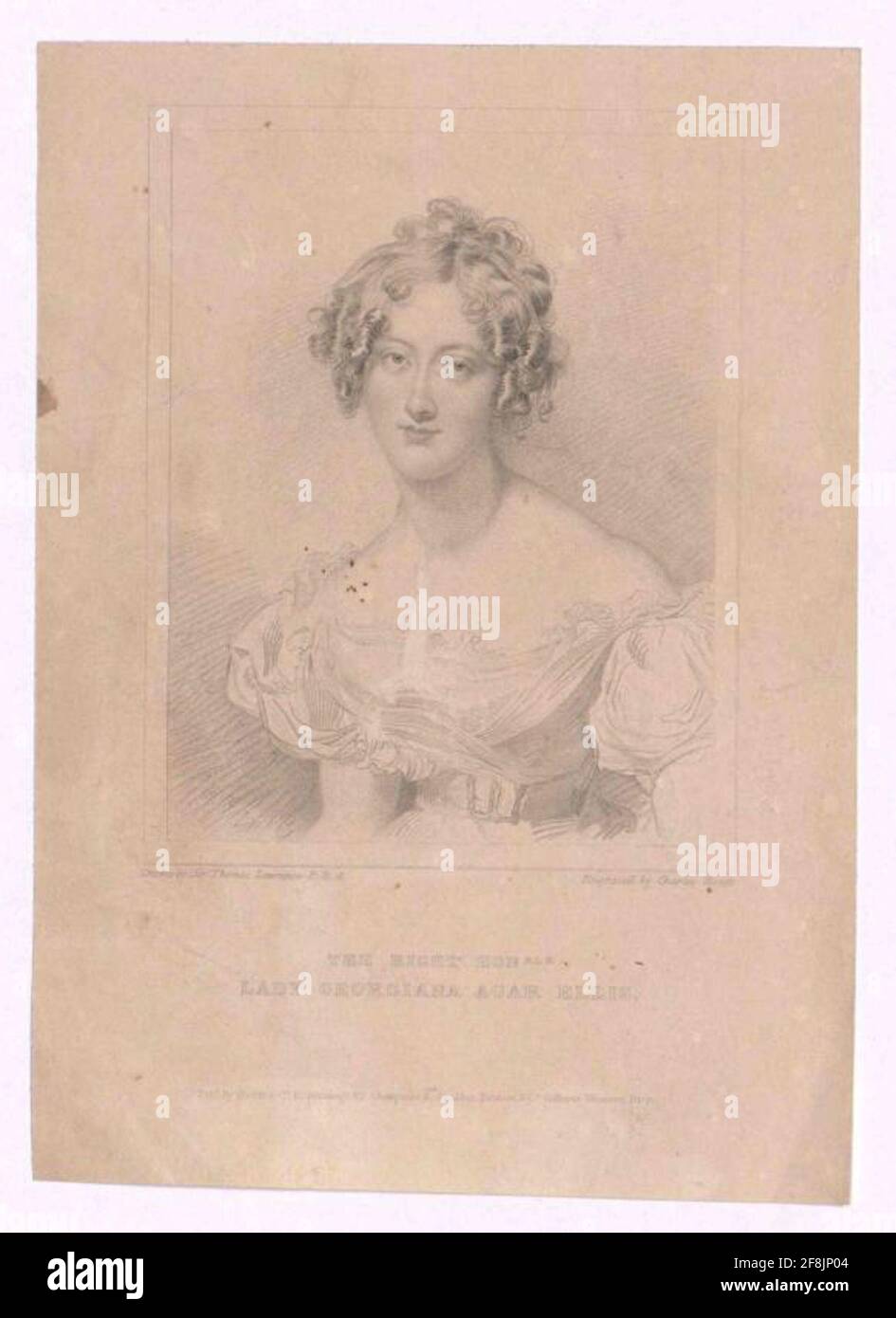 Howard, Georgiana Lady . Stockfoto