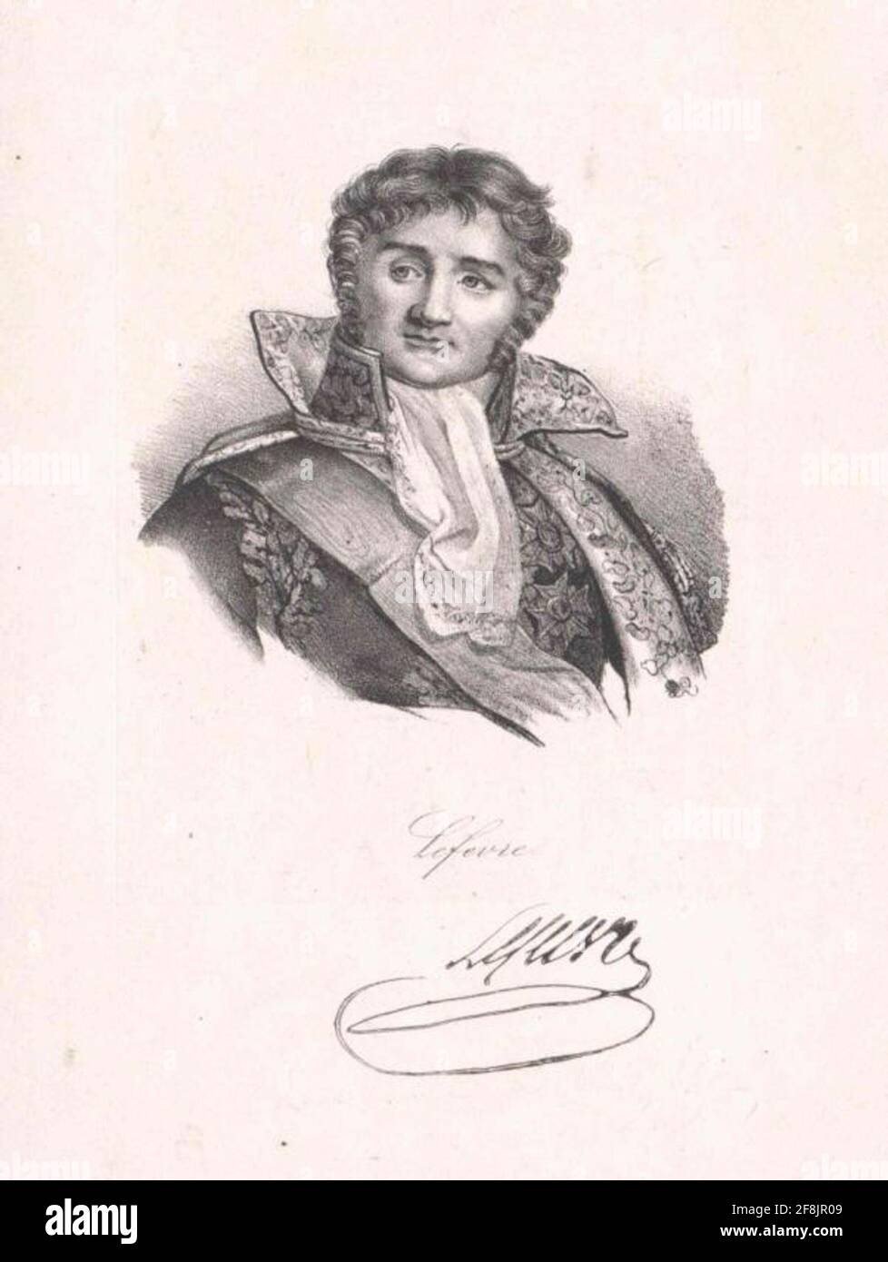 Lefebvre, Duc de Danzig, François Joseph. Stockfoto