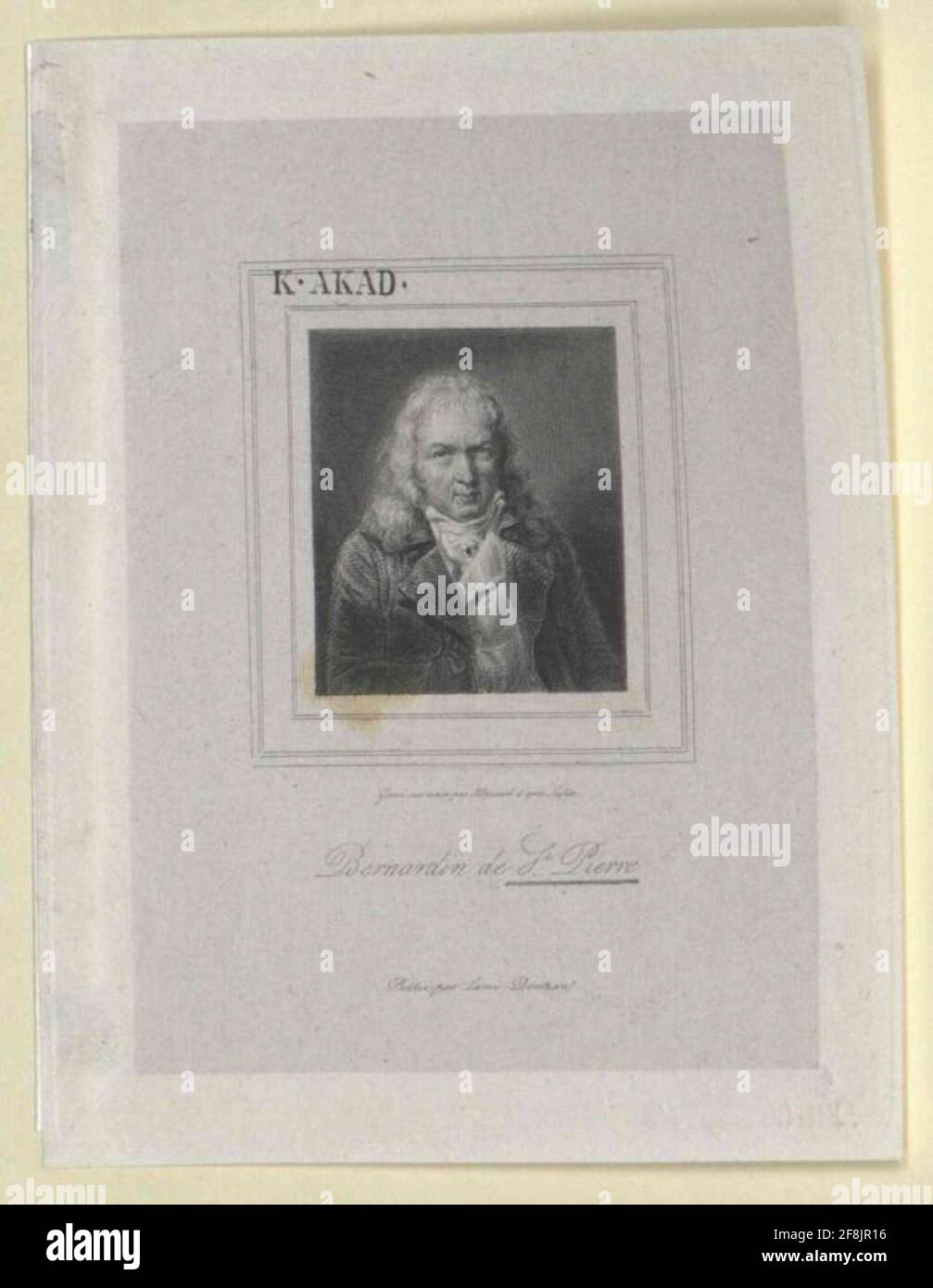 Saint-Pierre, Jacques Henri Bernardin de. Stockfoto