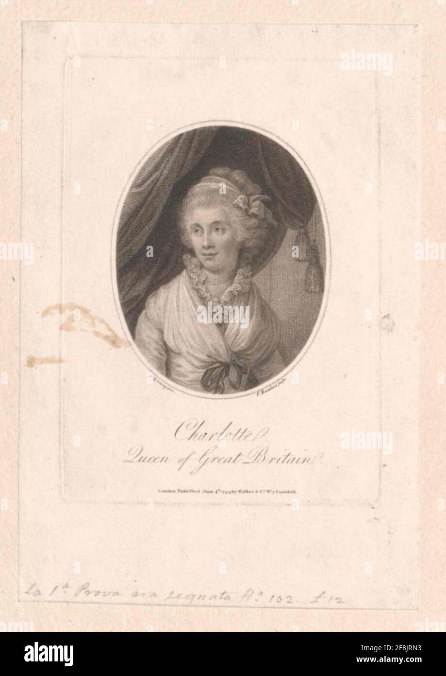 Sophie Charlotte, Prinzessin von Mecklenburg-Strelitz. Stockfoto