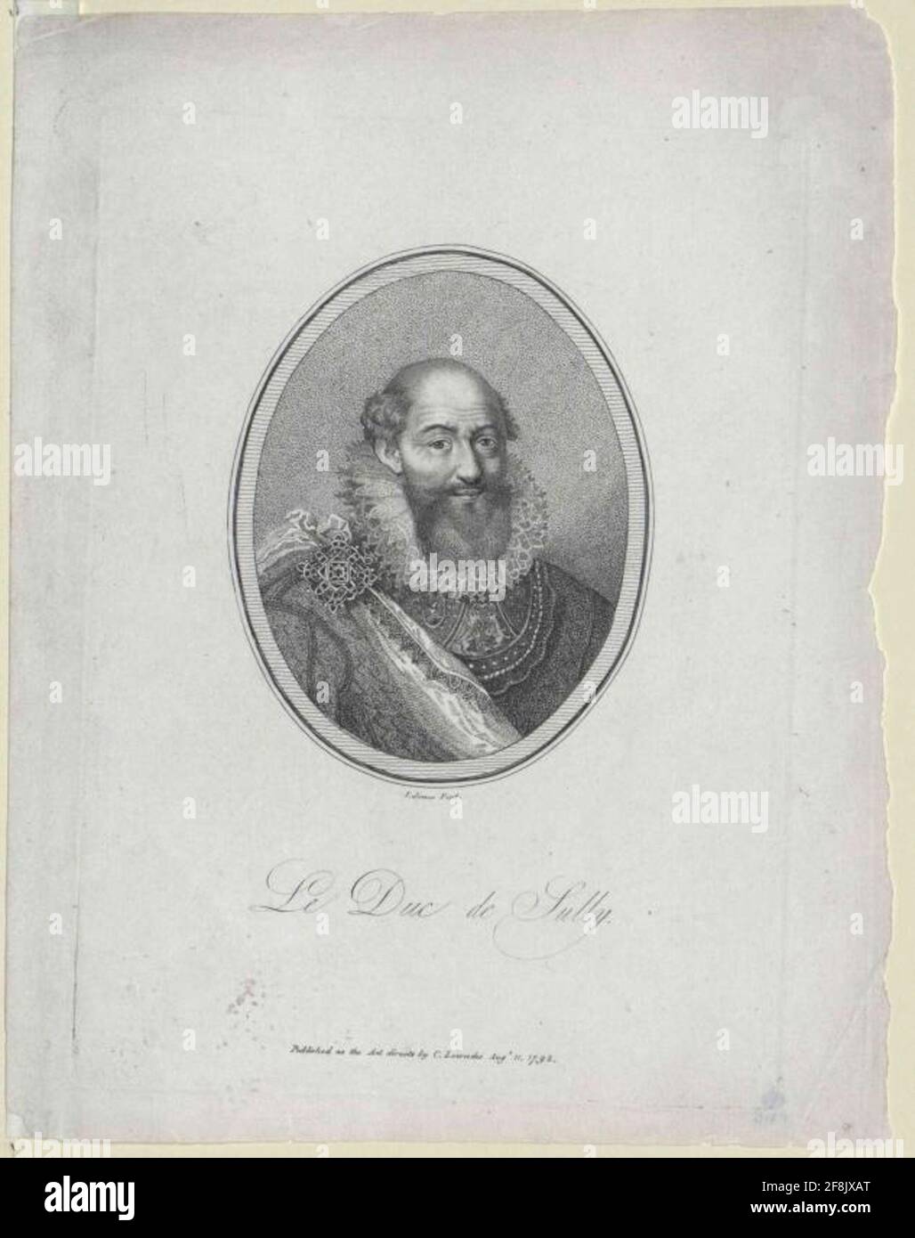 Sully, Maximilian Bethune Baron de Rosny Duc. Stockfoto