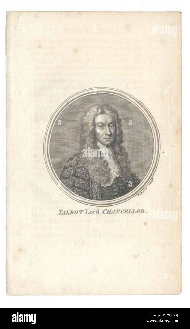 Talbot, 1. Baron Talbot, Charles . Stockfoto