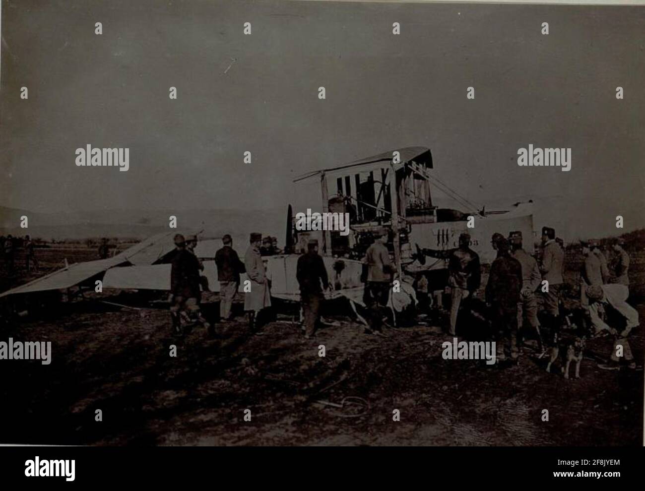 Heiße italienische 'Caproni' Bomber die nach ihrem Gründer benannte Firma Caproni produzierte für die italienische Luftwaffe dreimotorige Bomber. Auf dem Bild ein schwerer Bomber vom Typ Caproni um 3 Stockfoto