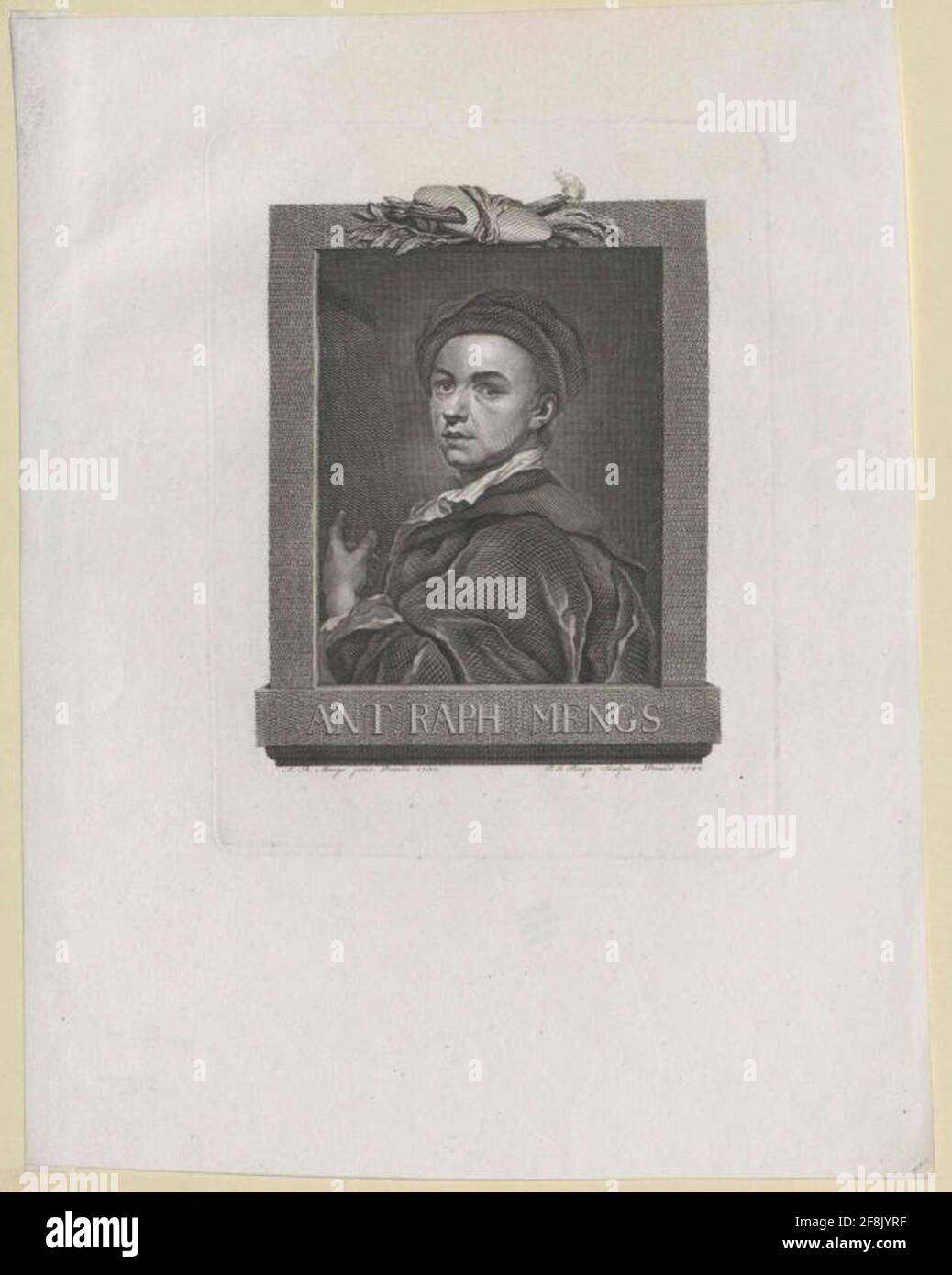 Mengs, Anton Raphael Stecher: Rasp, Carl Gottliebfactic Herkunftsland: Dresden Stockfoto Mengs, Anton Raphael Stecher: Rasp, Carl Gottliebfactic Herkunftsland: Dresden Stockfoto