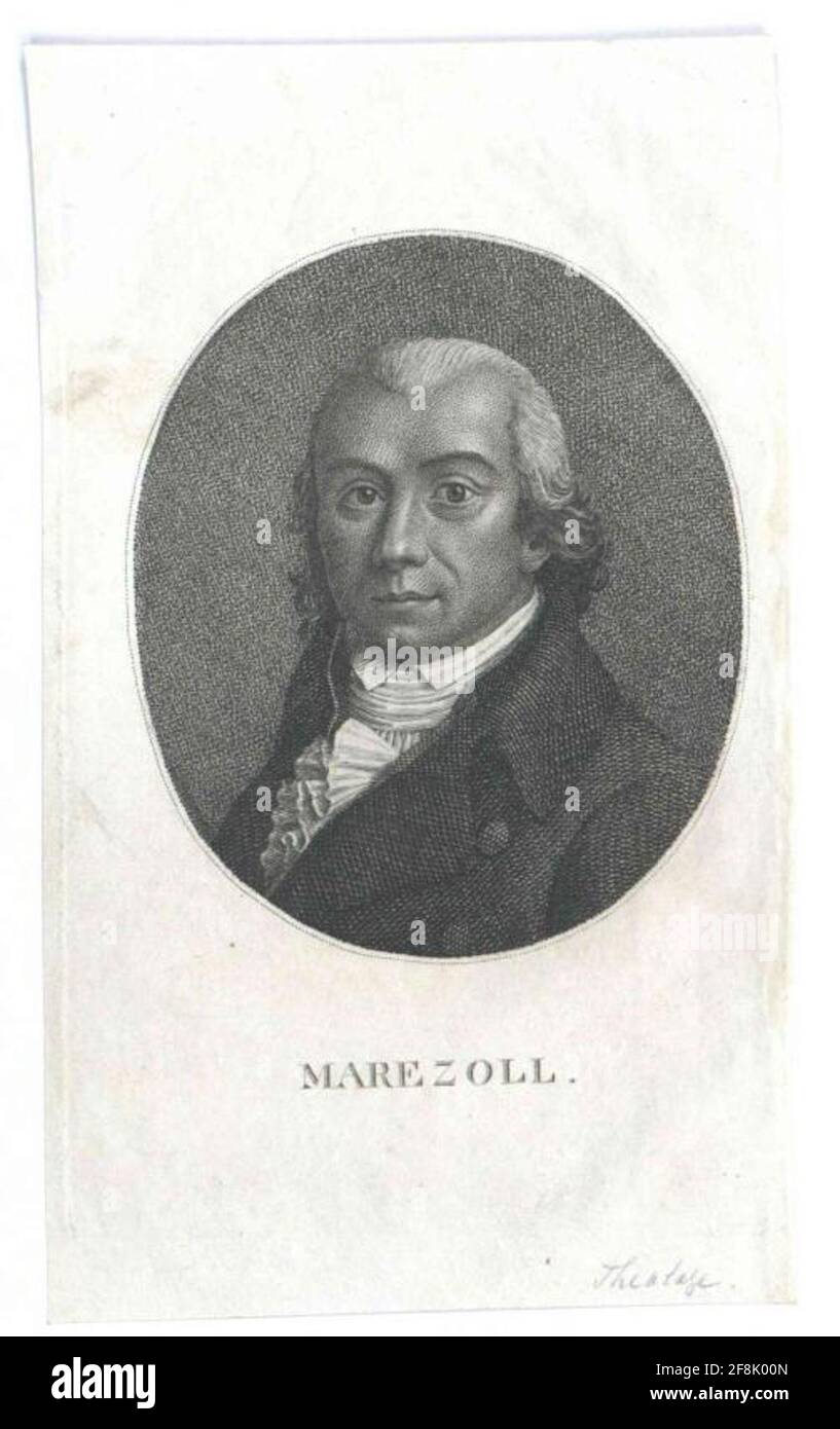 Marezoll, Johann Gottlob. Stockfoto
