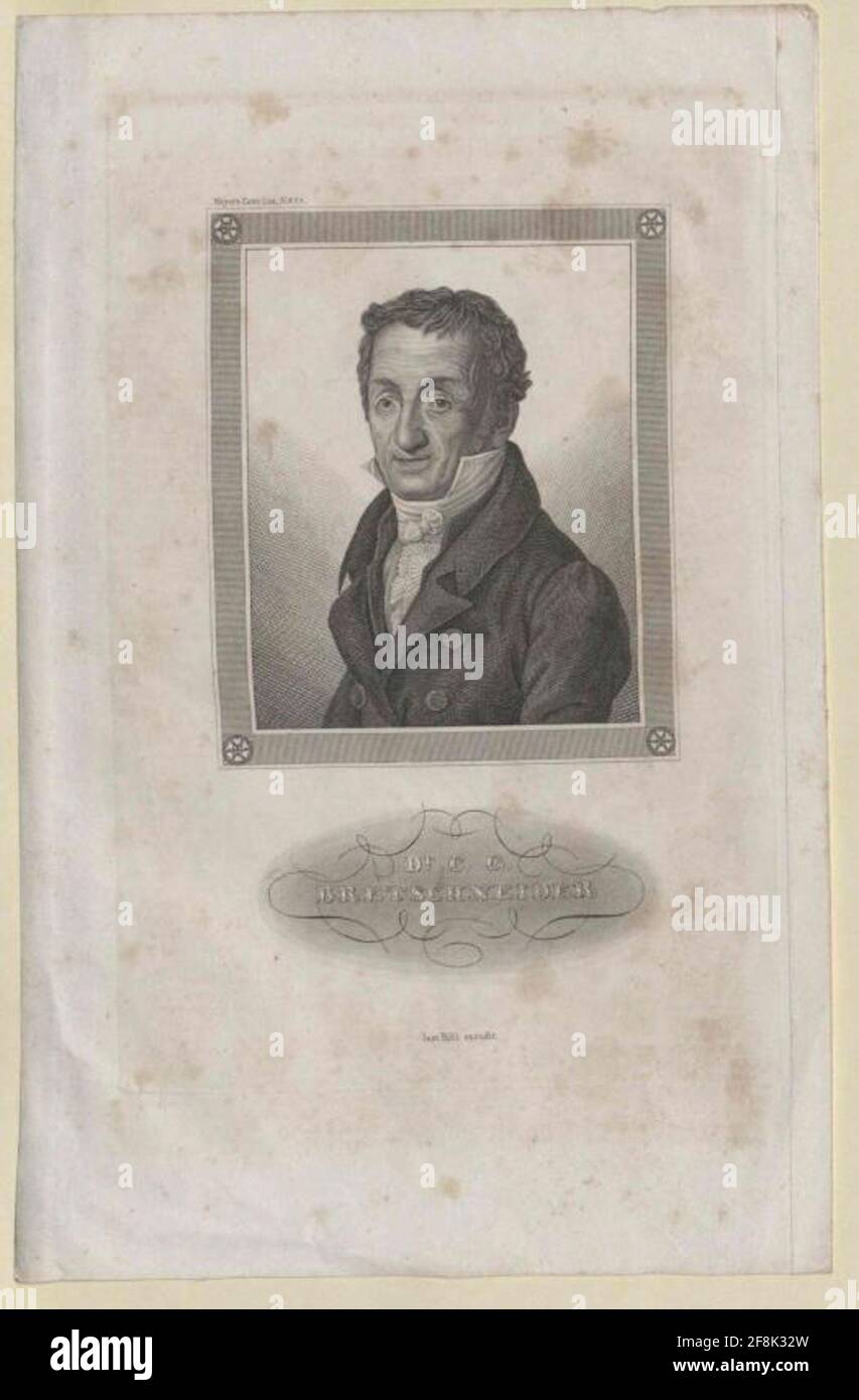 Bretschneider, Karl Gottlieb Unbekannter Künstler Verlag: Bibliographic Institute Dating: 1844/1855 Stockfoto